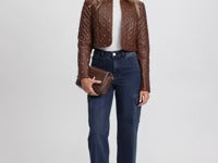 LAURA Studded Vegan Leather Jacket