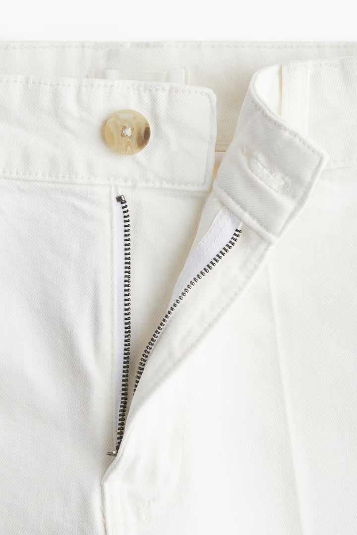 H&M High Rise Wide Leg Cropped Jeans