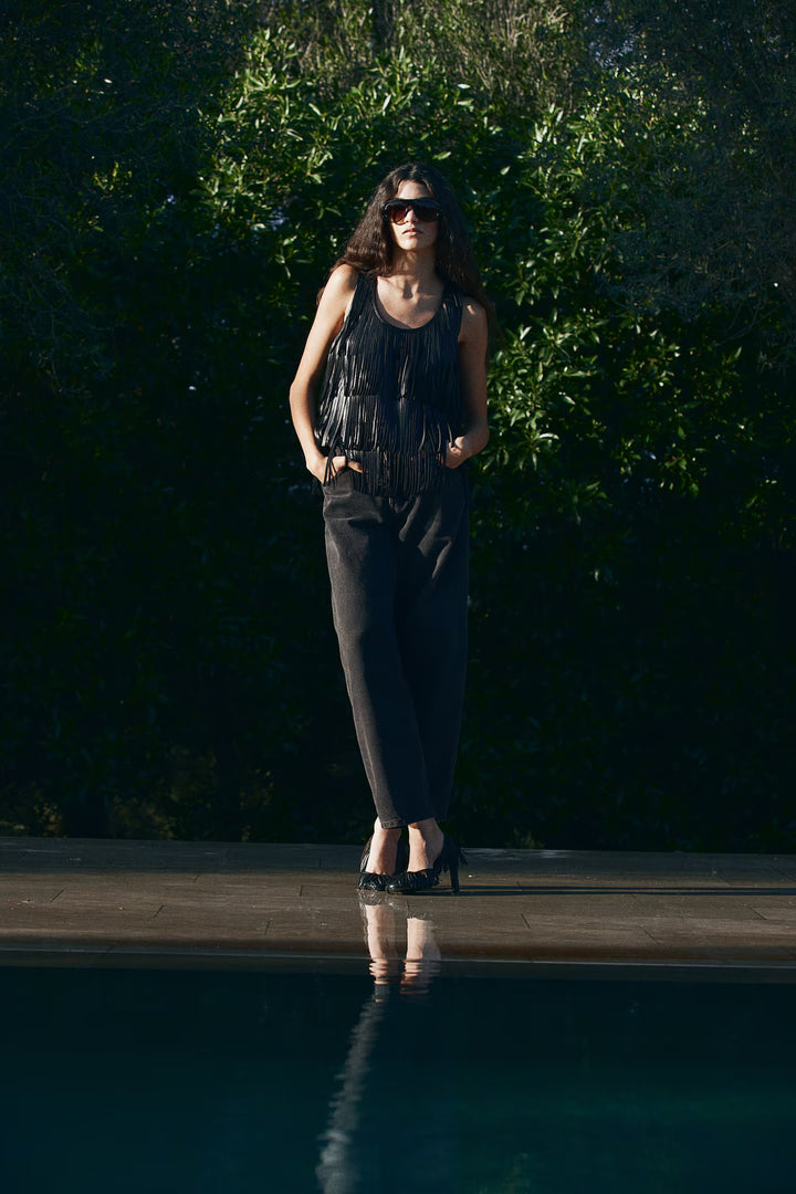 H&M Barrel High Cropped Jeans