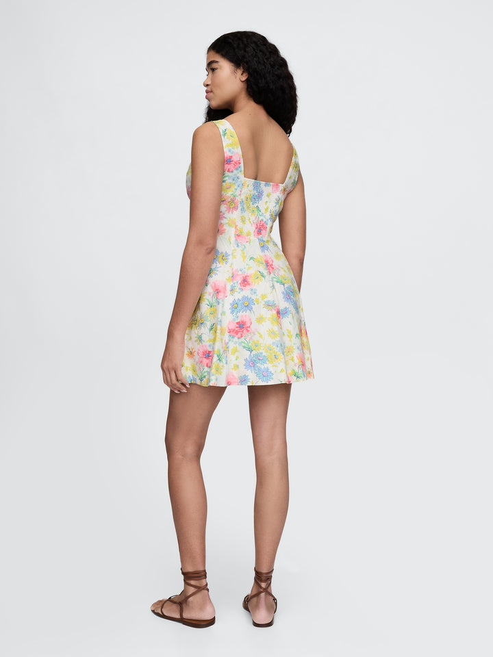 Gap Linen-Blend Mini Dress