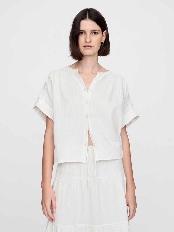 Gap Crinkle Gauze Dolman Shirt