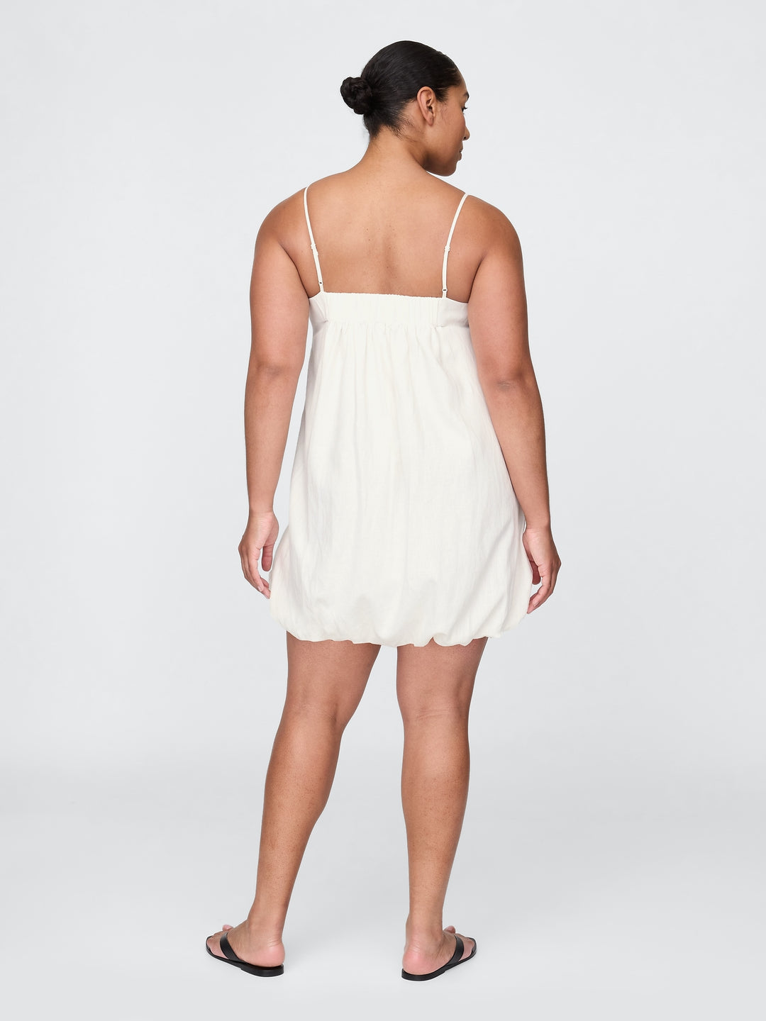 Gap Linen-Blend Mini Bubble Dress