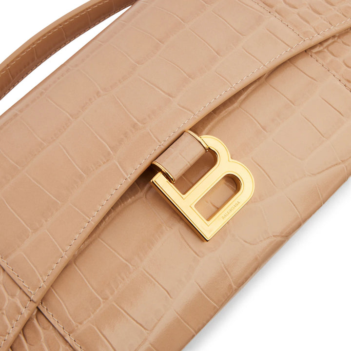 BALENCIAGA WOMEN'S HOURGLASS POCHETTE WITH CHAIN