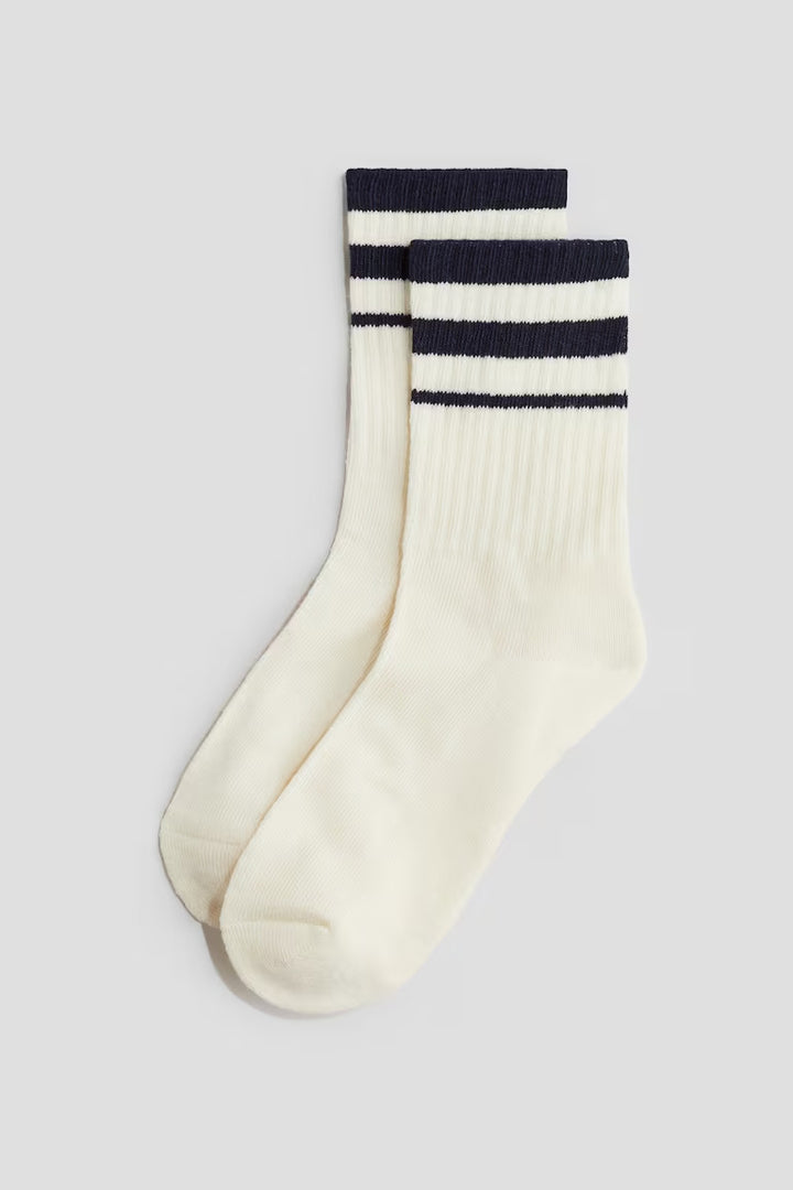 H&M 5-PACK RIBBED SOCKS