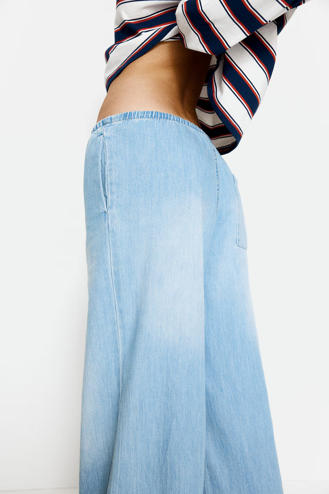 H&M Denim Drawstring Pants