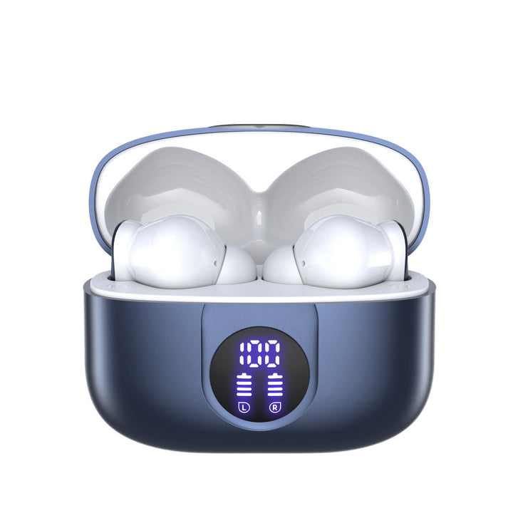 VEAT00L P91 Wireless Earbuds, Bluetooth Headphones V5.4 Stereo Ear buds with Noise Cancelling Mics, 60H Playback Mini Case with Dual LED Display, IP7 Waterproof in-Ear Earphones for Android iOS