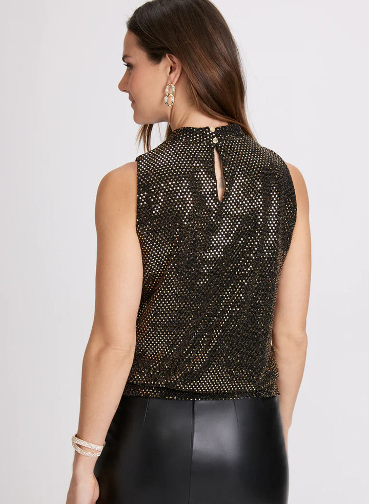 LAURA Sequined Sleeveless Top