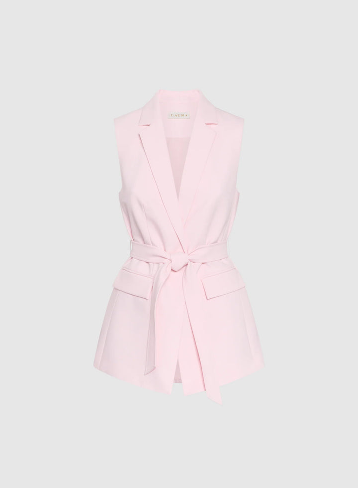 LAURA Sleeveless Long Vest