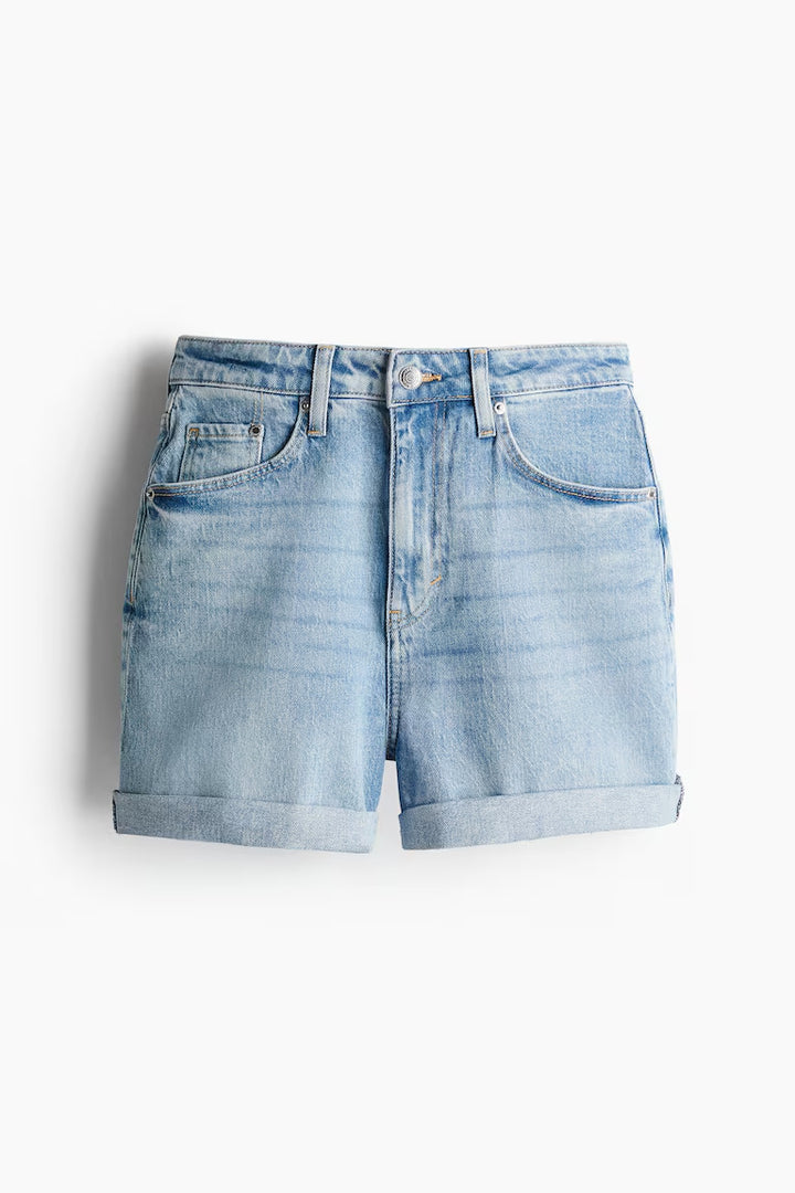 H&M MOM ULTRA HIGH DENIM SHORTS