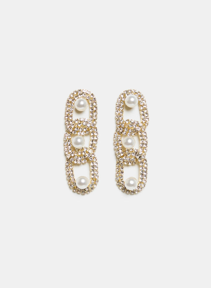 Laura Tiered Oval Earrings