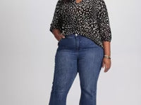 LAURA Abstract Print Top