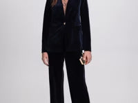 LAURA Olivia Velvet Wide Leg Pants - Regular