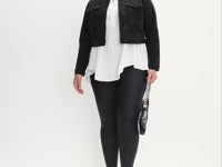 LAURA Melanie Lyne - Embellished Cropped Denim Jacket