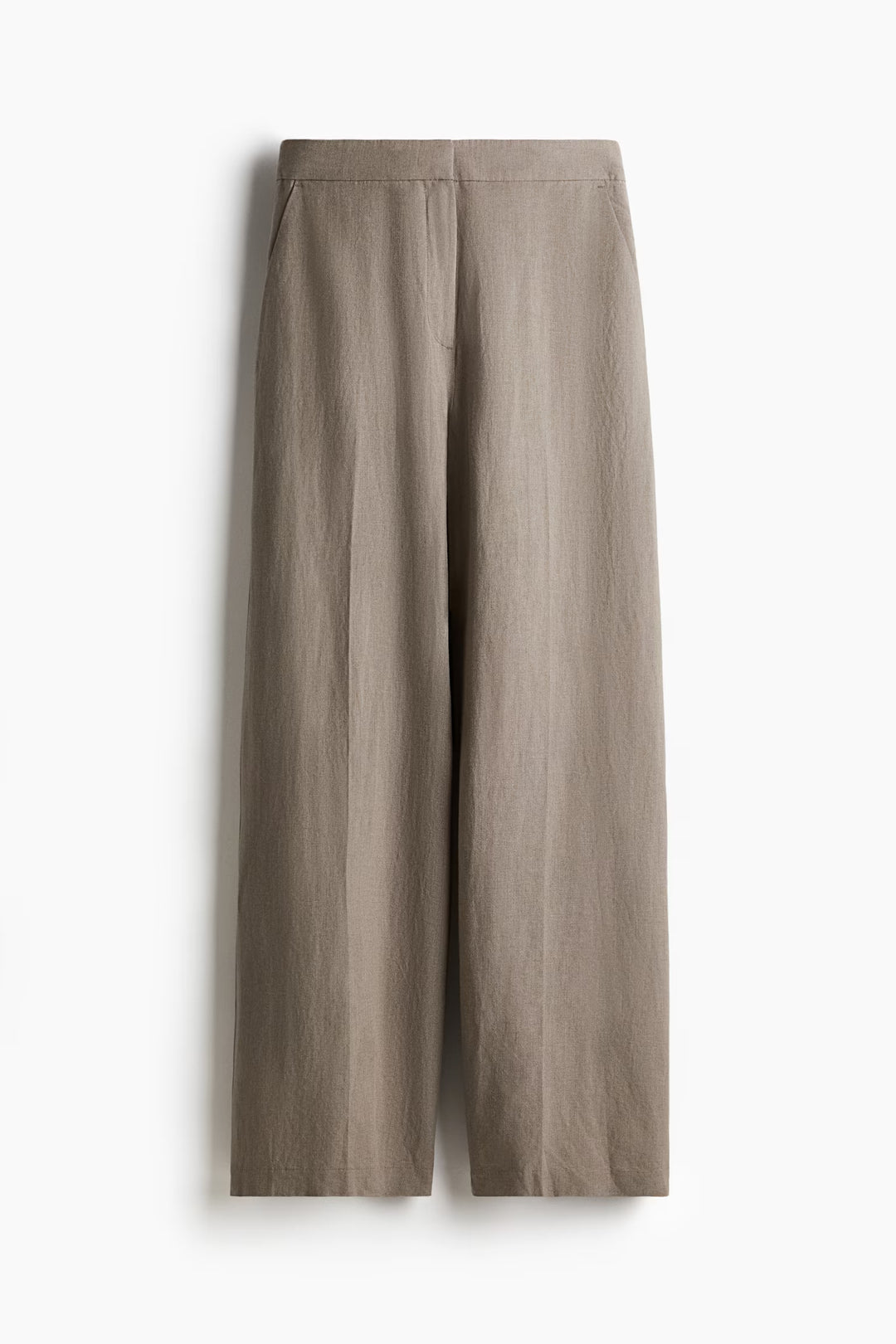 H&M Wide-Leg Linen-Blend Pants