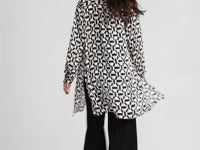 LAURA Geometric Print Blouse