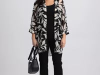 LAURA Leaf Print Tunic Blouse