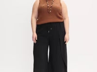 LAURA Melanie Lyne - Wrap-Effect Parachute Pants