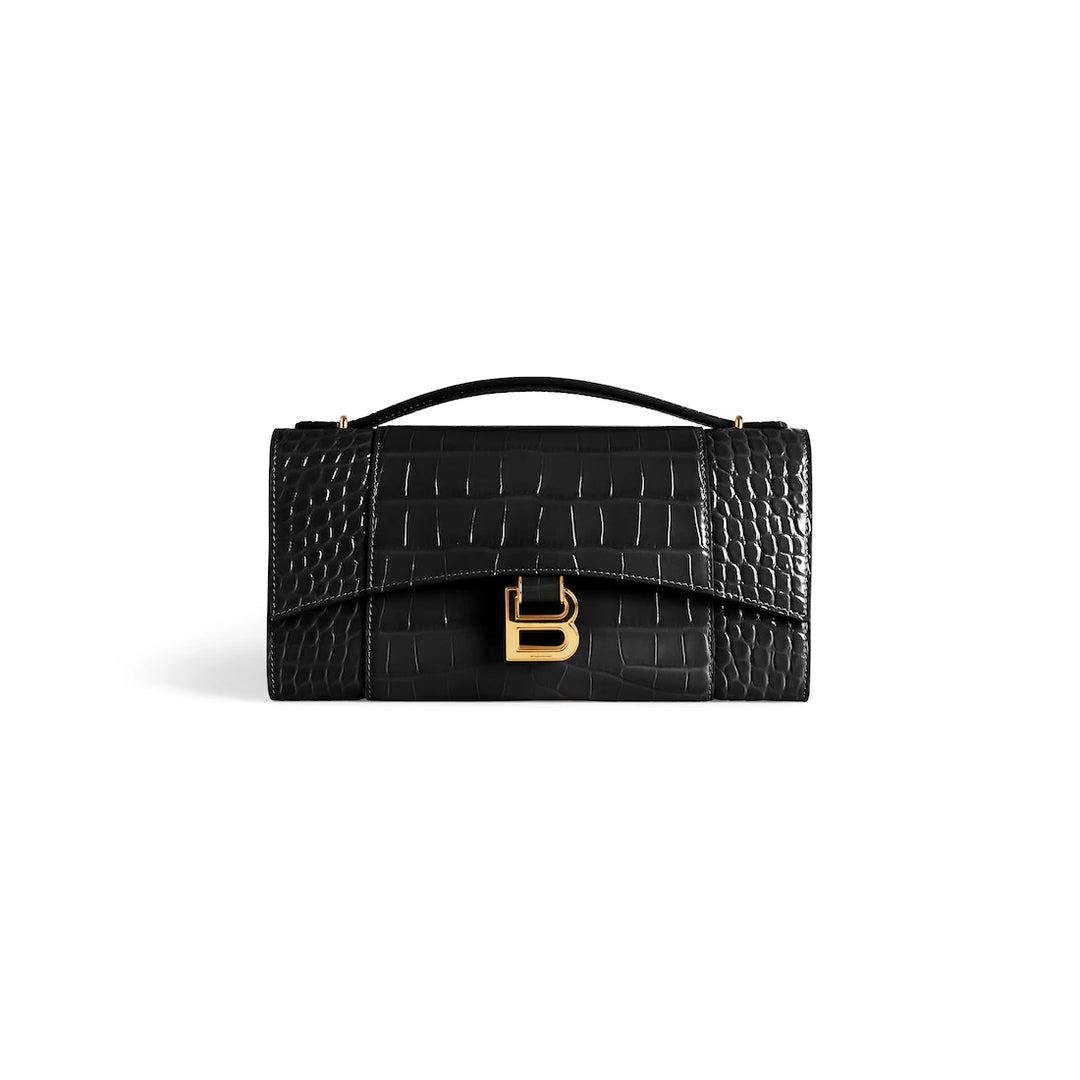 BALENCIAGA WOMEN'S HOURGLASS POCHETTE WITH CHAIN