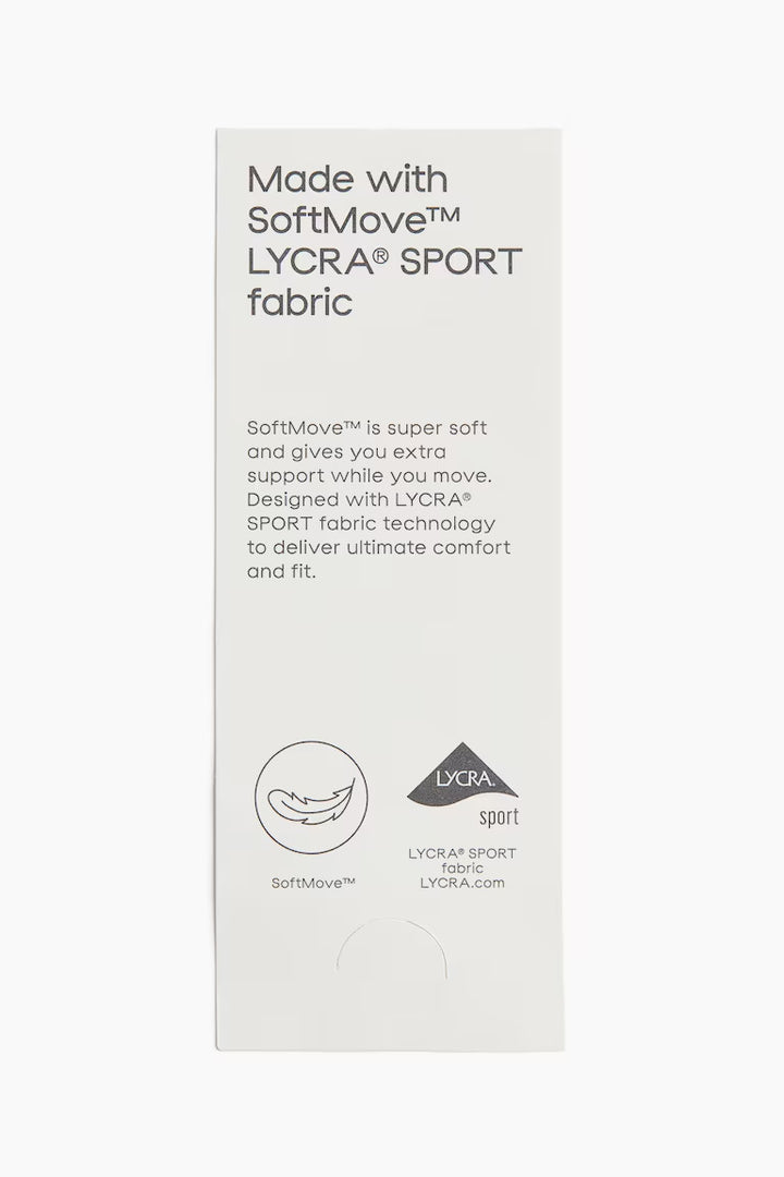 H&M LIGHT SUPPORT SPORTS BRA WITH SOFTMOVE™ LYCRA®