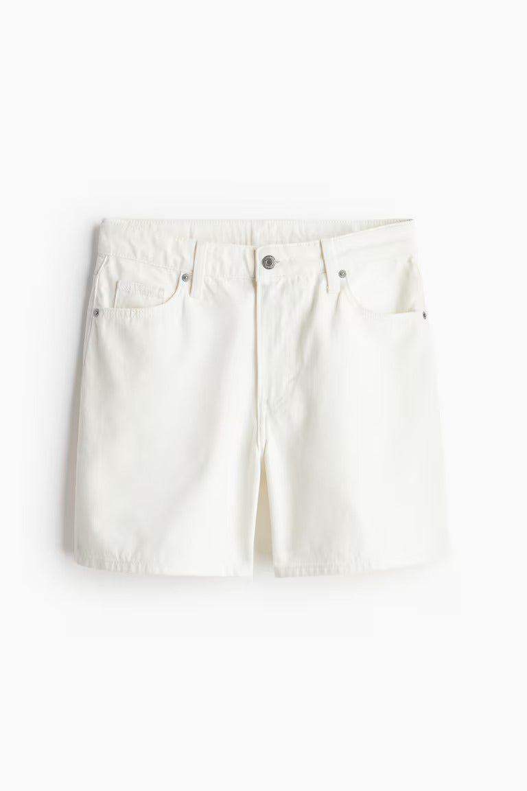 H&M HIGH BERMUDA DENIM SHORTS