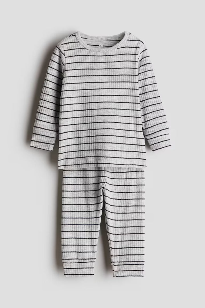 H&M RIBBED COTTON SET