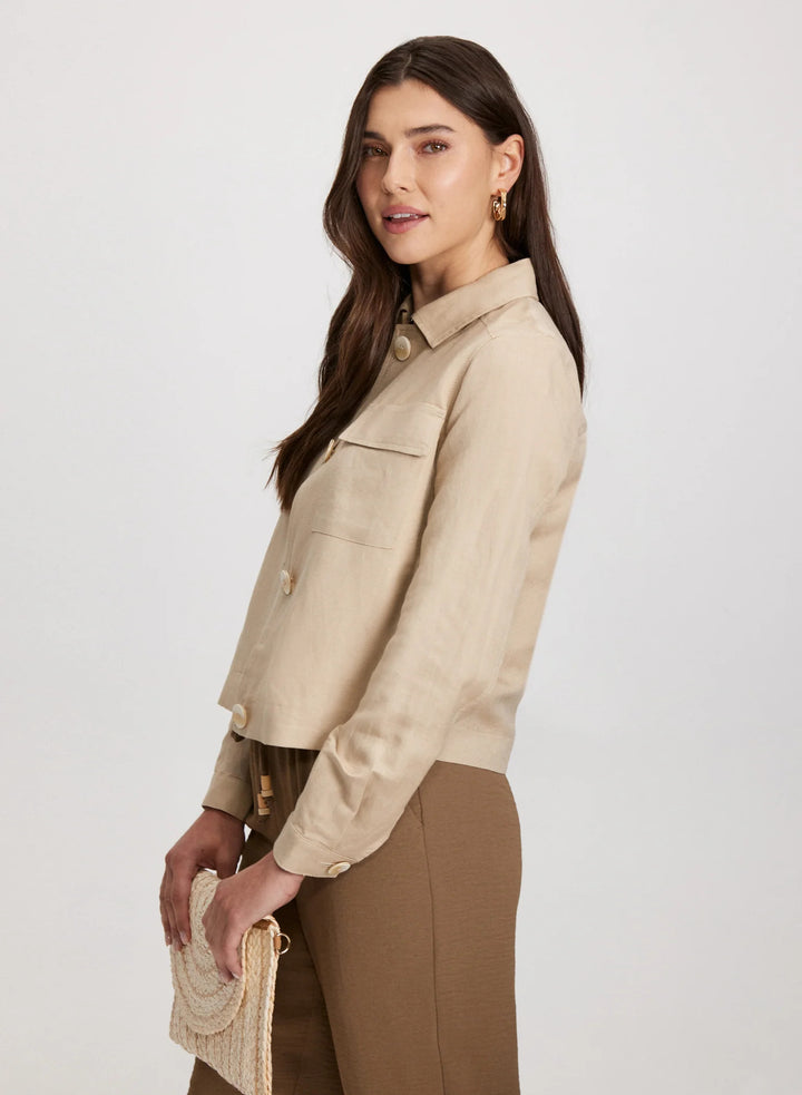 LAURA Short Linen Jacket