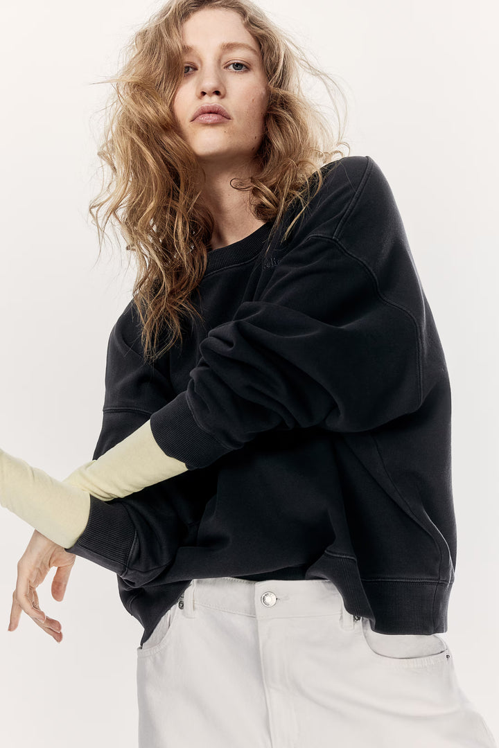 H&M Sweatshirt with Text Motif