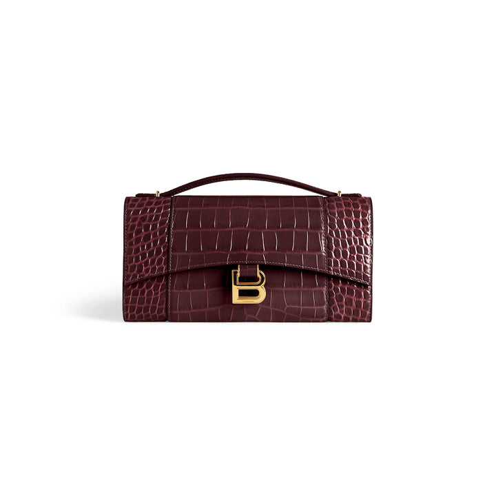 BALENCIAGA WOMEN'S HOURGLASS POCHETTE WITH CHAIN