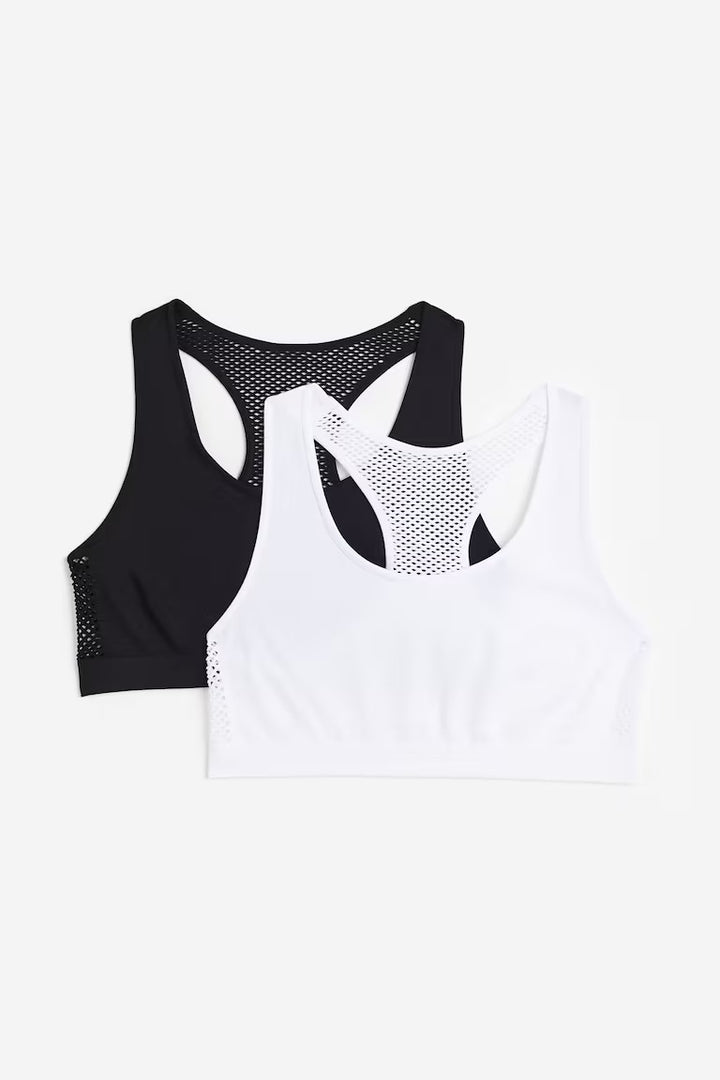 H&M 2-PACK SEAMLESS TOPS