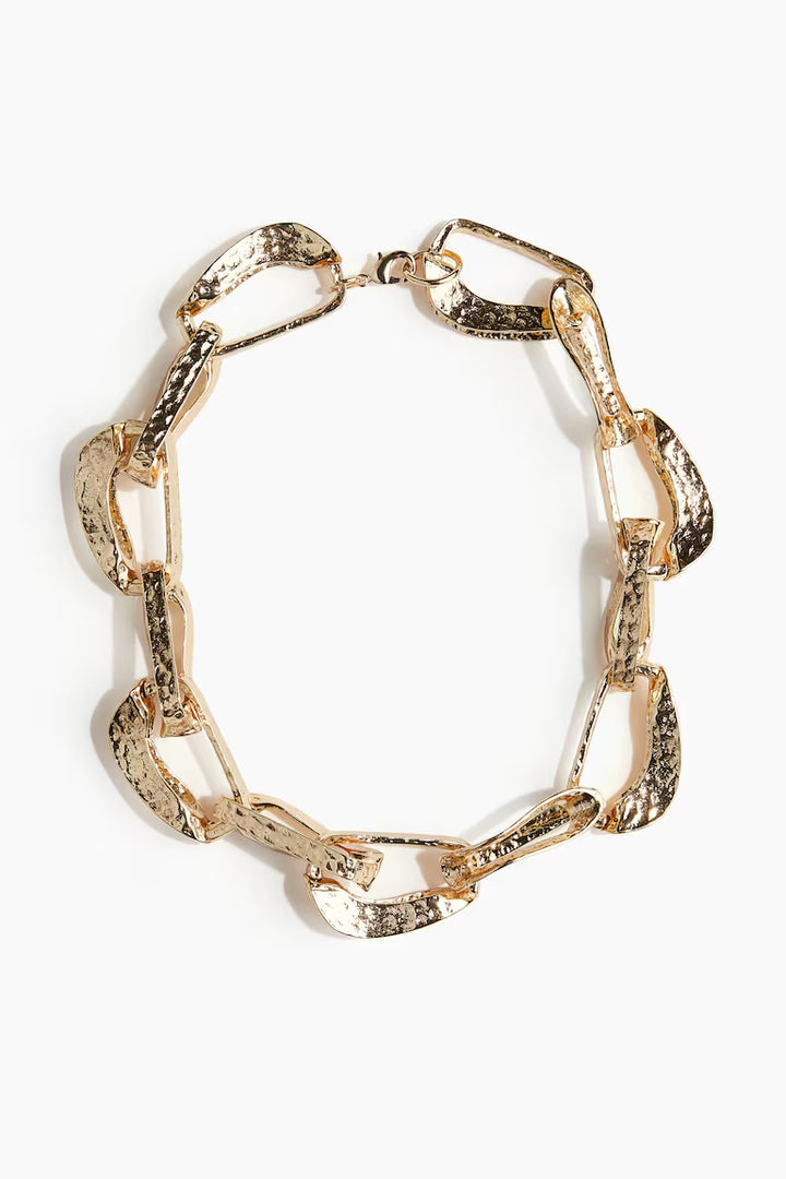 H&M HAMMERED CHAIN NECKLACE
