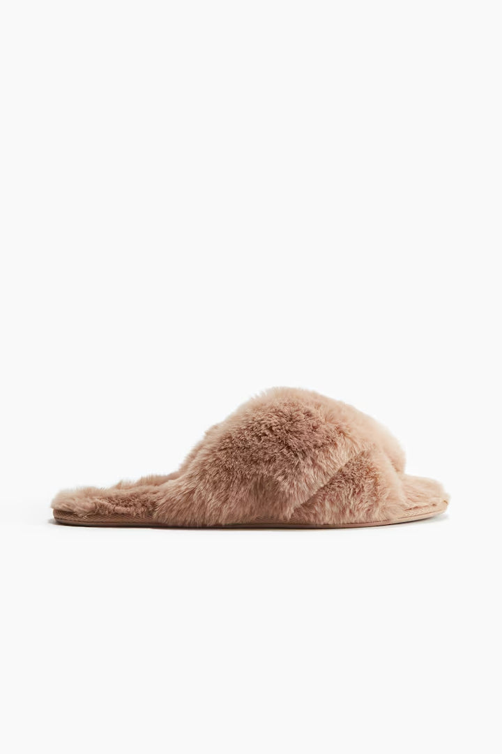 H&M FLUFFY SLIPPERS