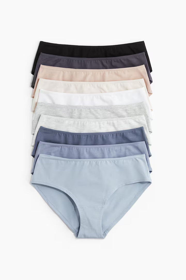 H&M 10-PACK HIPSTER BRIEFS