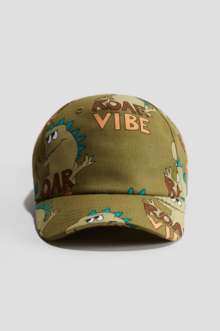 H&M PRINTED CANVAS CAP