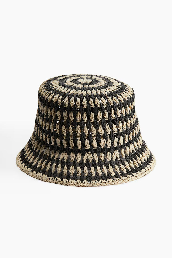H&M STRAW BUCKET HAT