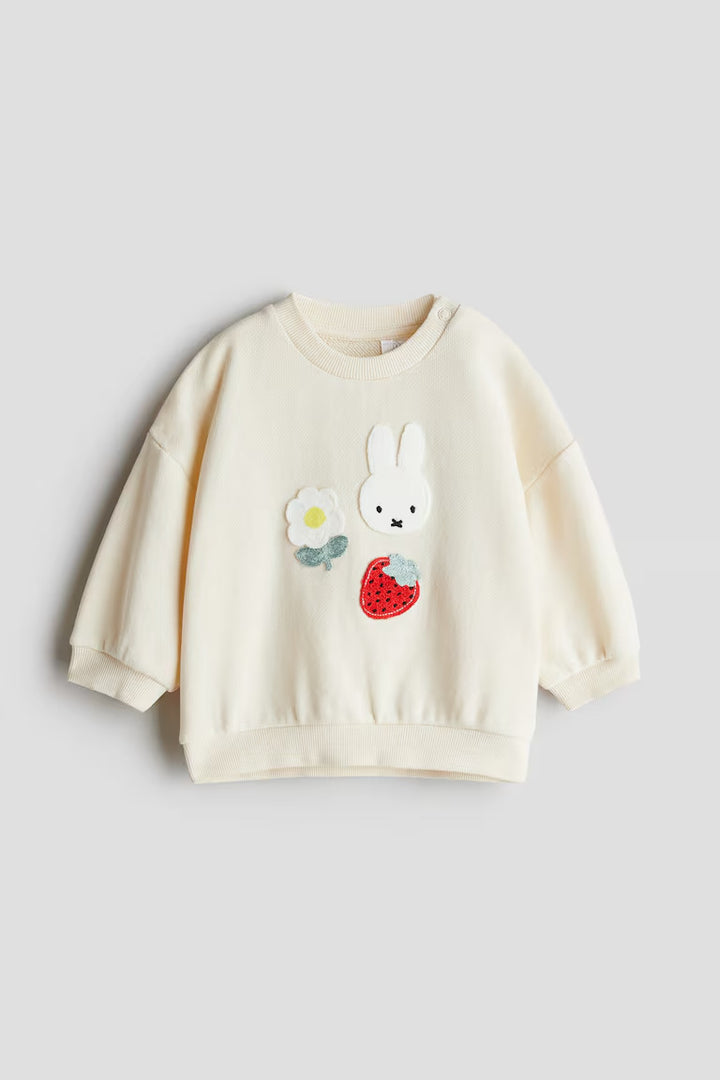 H&M APPLIQUÉD SWEATSHIRT