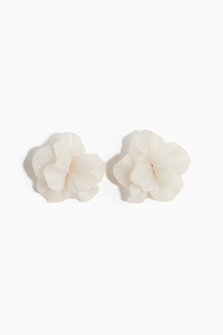 H&M FLOWER-SHAPED STUD EARRINGS