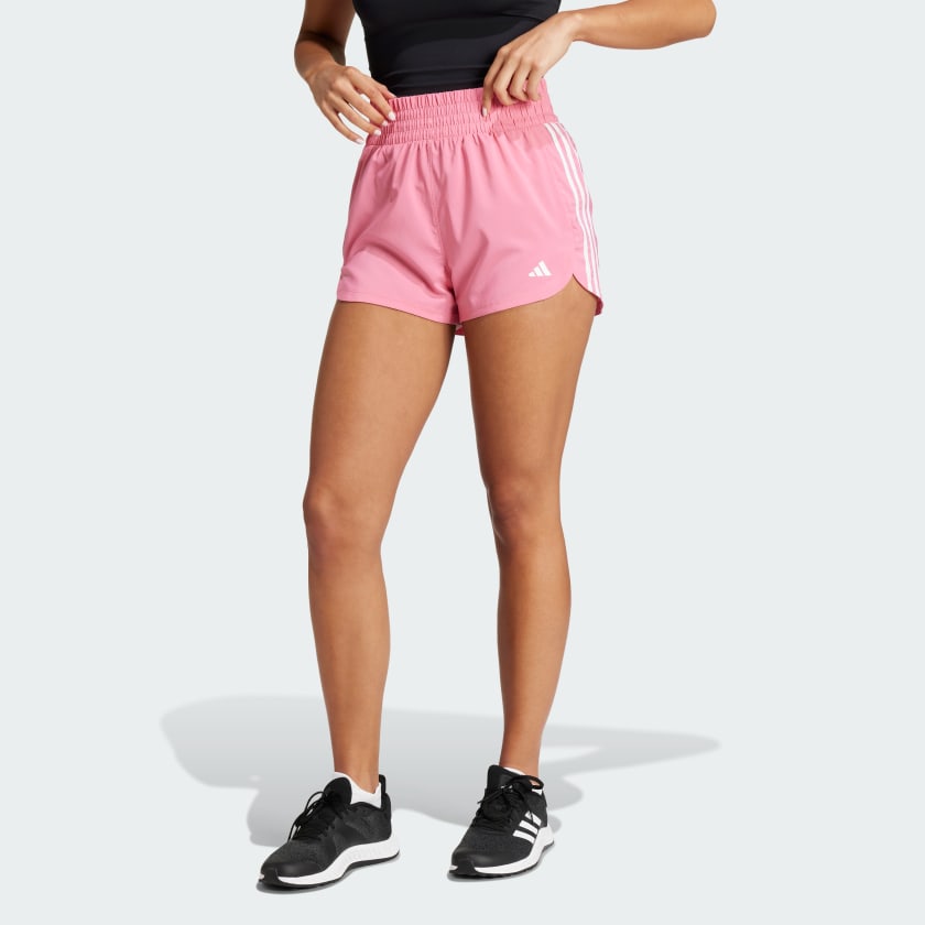 Adidas Pacer Training 3-Stripes Woven High-Rise Shorts