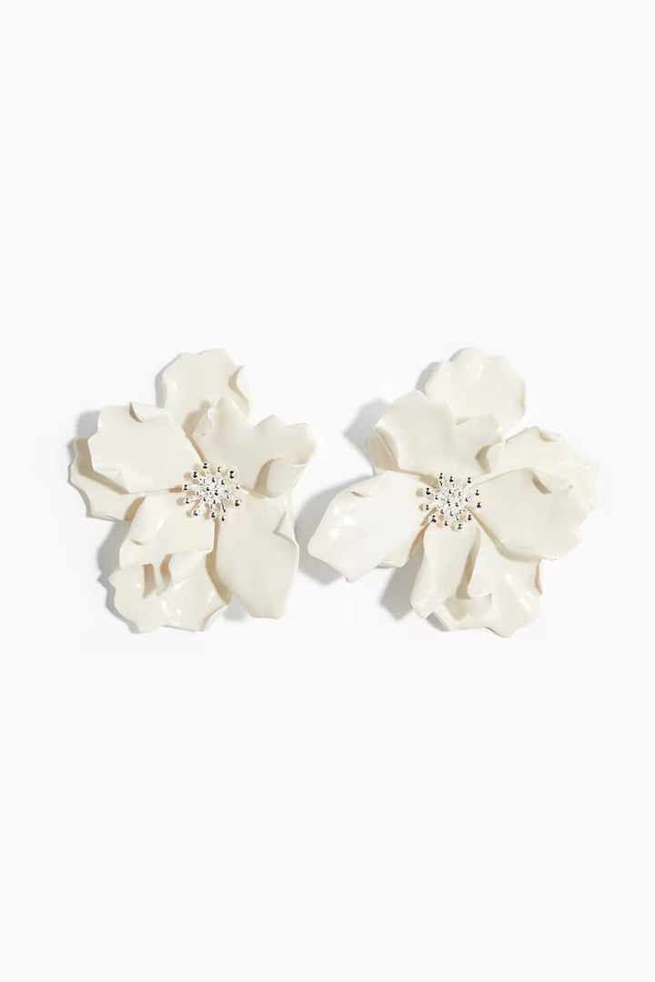 H&M FLOWER-SHAPED EARRINGS