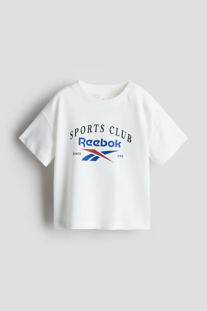H&M COTTON T-SHIRT WITH PRINTED MOTIF