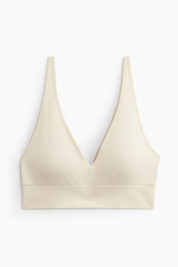 H&M SEAMLESS PADDED SOFT-CUP BRA