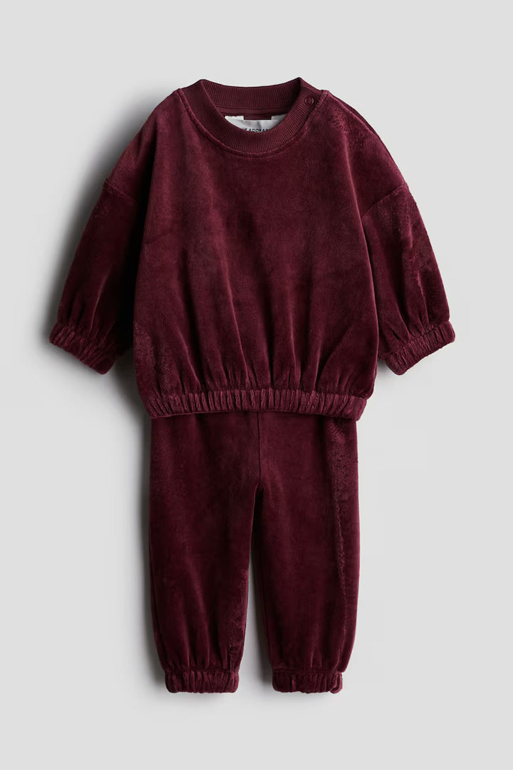 H&M 2-PIECE VELVET SET