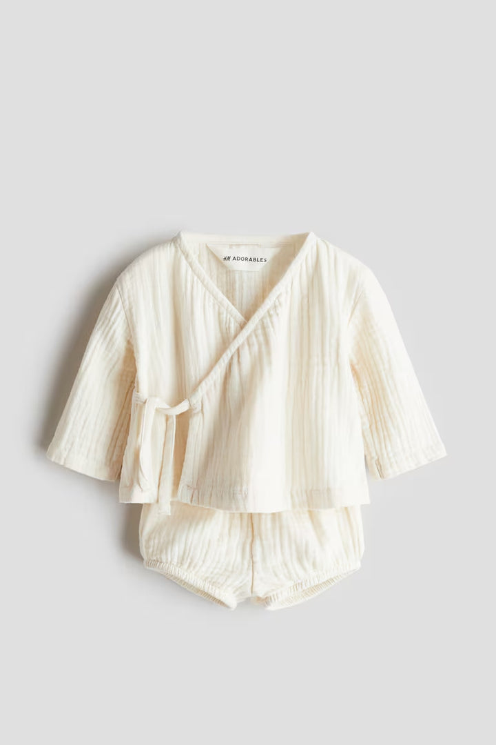 H&M 2-PIECE COTTON MUSLIN SET