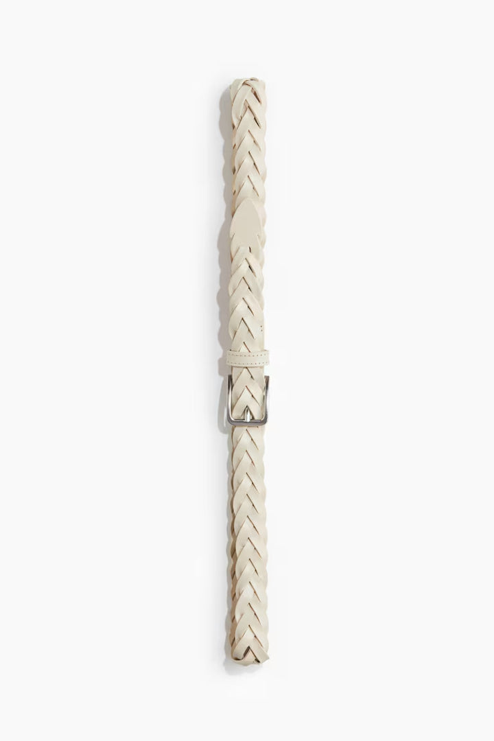 H&M BRAIDED LEATHER BELT