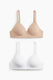 white/beige striped