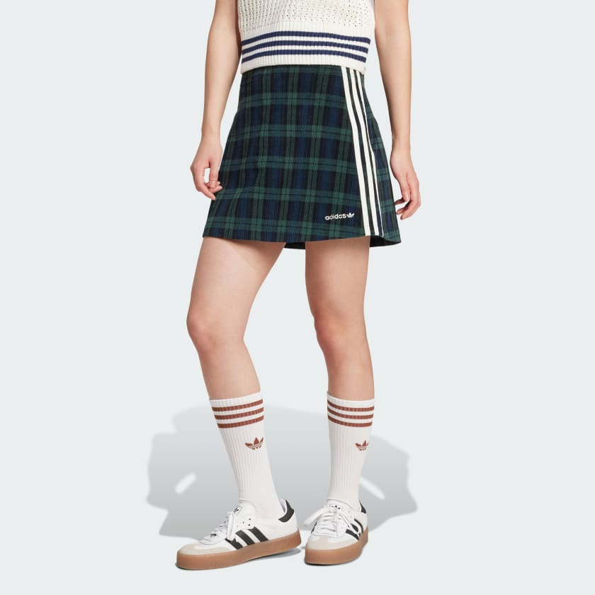 Adidas Corduroy Tartan Skirt