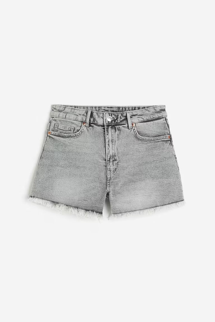 H&M HIGH WAIST DENIM SHORTS