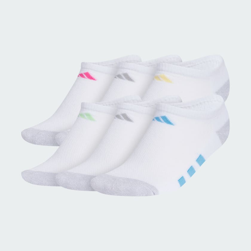 Adidas Athletic Cushioned 6-Pack No-Show Socks Kids