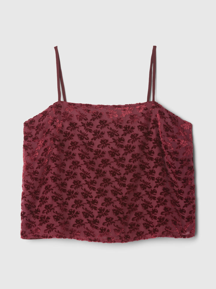 Gap Burnout Velvet Cropped Cami