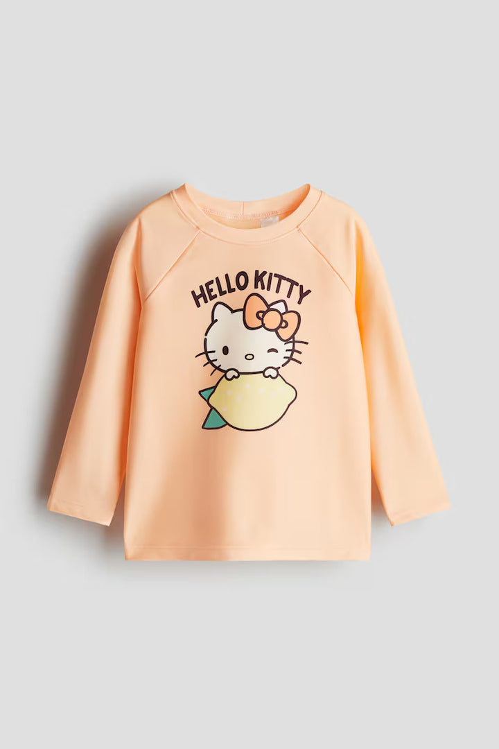 H&M PRINTED SWIM SHIRT UPF 50