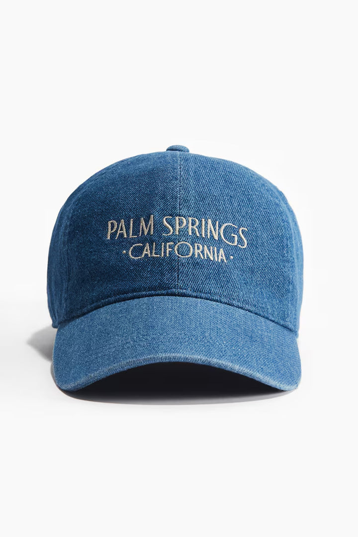 H&M EMBROIDERED DENIM CAP
